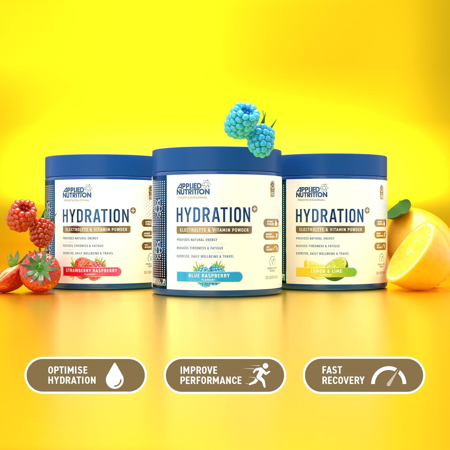 Applied Nutrition Hydration+Electrolytes and Vitamin Sugar-Free Hydration Energy Recovery and Electrolyte