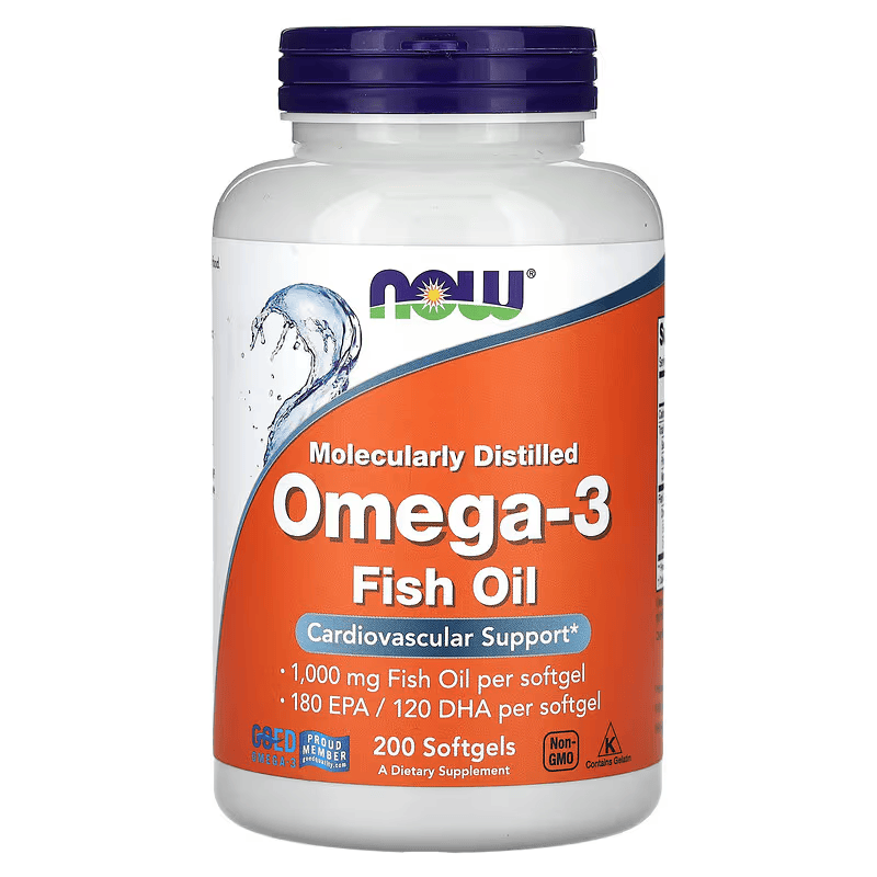 NOW Foods Omega-3 Fish Oils EPA DHA 200 Softgels