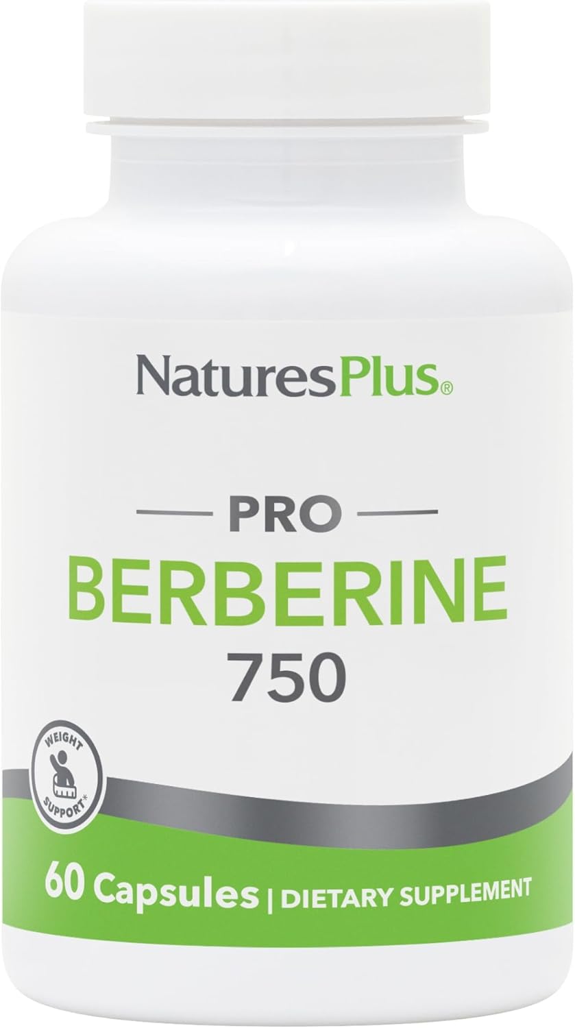 Natures Plus PRO Berberine 750 mg - 60 Caps Supports Healthy Metabolism