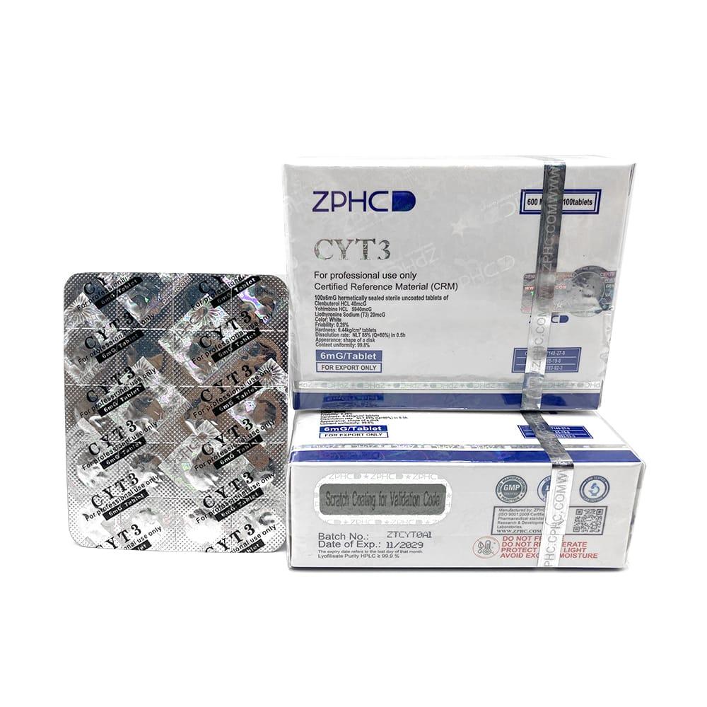 ZPHC CYT-3 Clenbuterol+Yohimbine 6 mg 100 Tabs