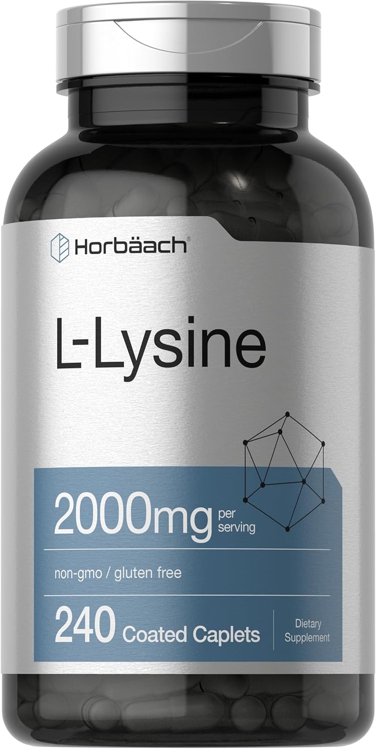 Horbäach L-Lysine 2000mg 240 Caplets Vegetarian
