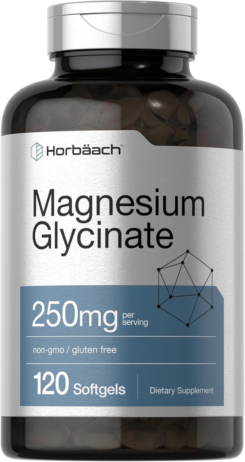 Horbäach Magnesium Glycinate 250mg 120 Softgels