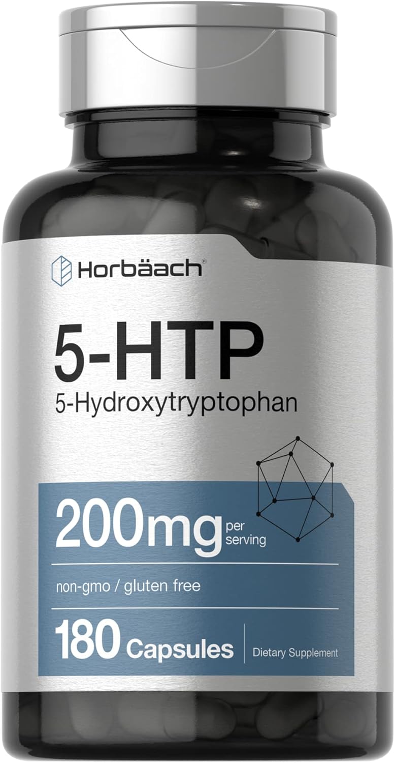 Horbäach 5-HTP Hydroxytryptophan Griffonia Simplicifolia 200mg 180 Caps
