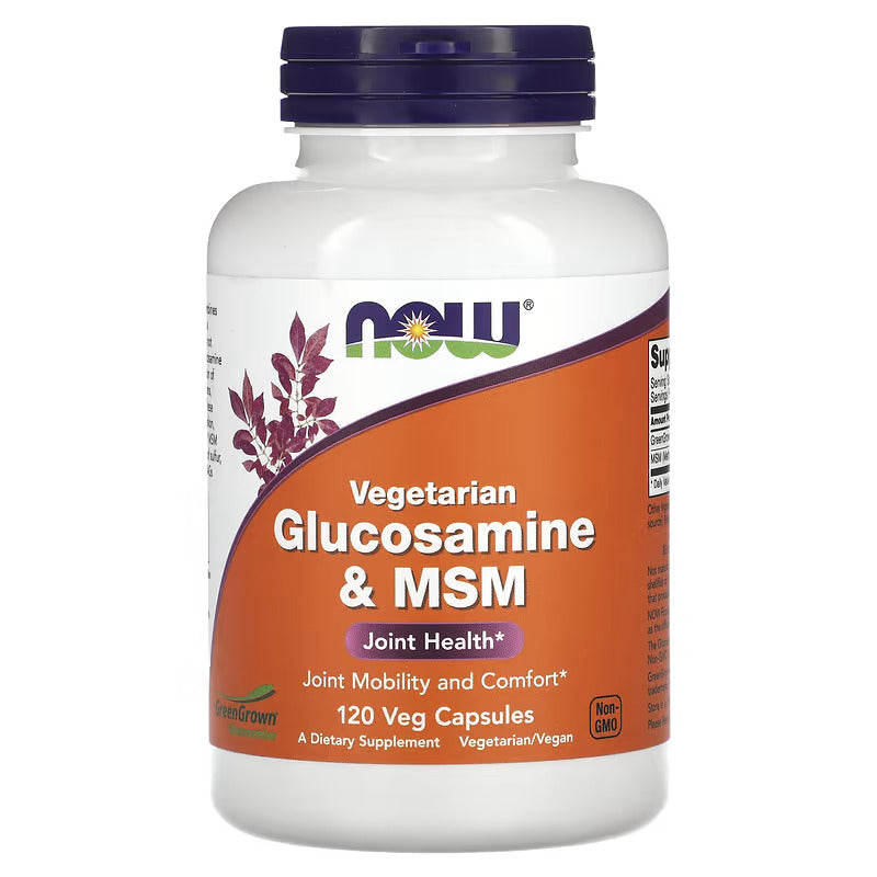 NOW Foods Vegetarian Glucosamine & MSM 120 Veg Caps