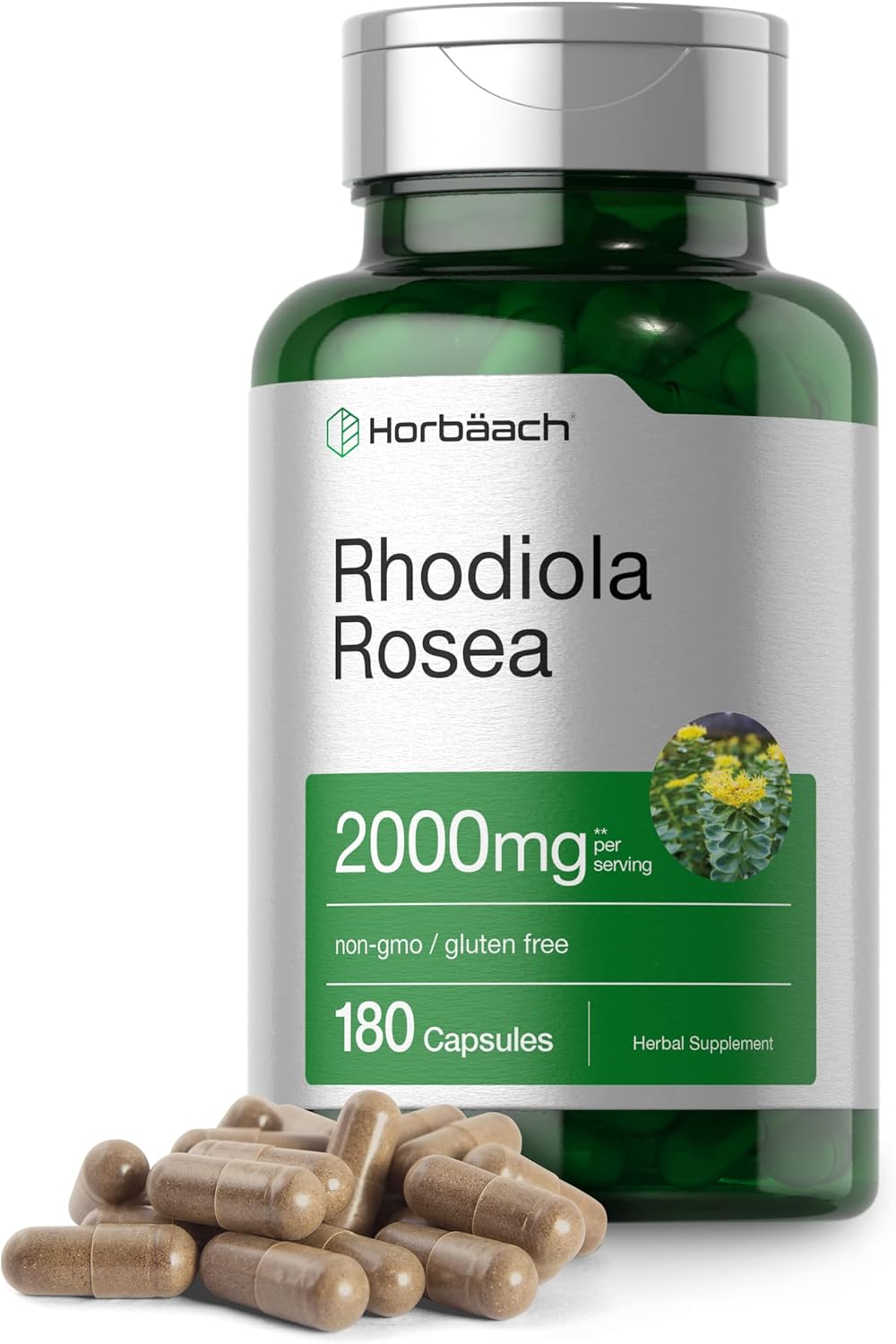 Horbäach Rhodiola Rosea 2000mg 180 Caps