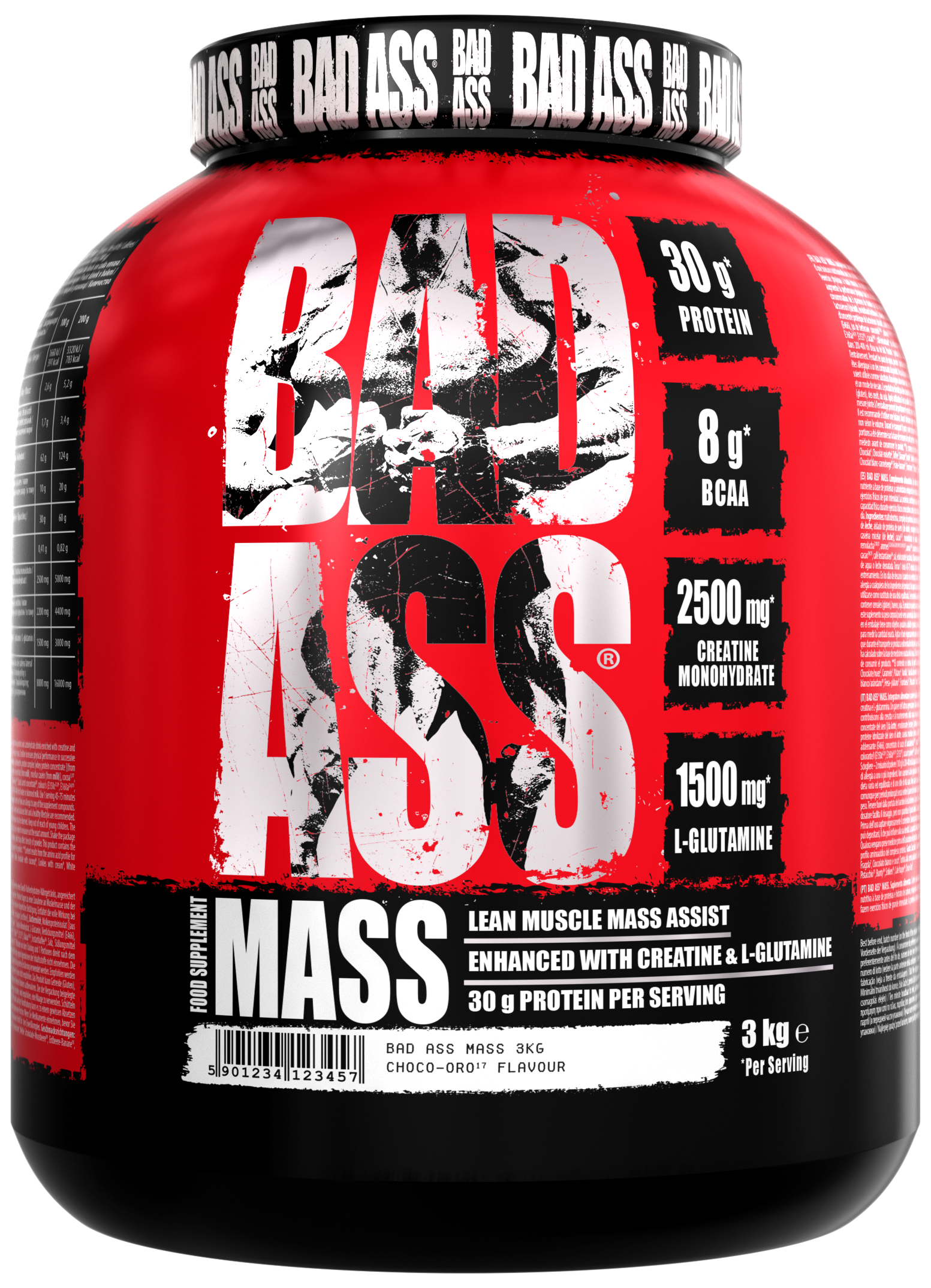 Badass Mass Gainer Karbonhidrat tozu 3 KG