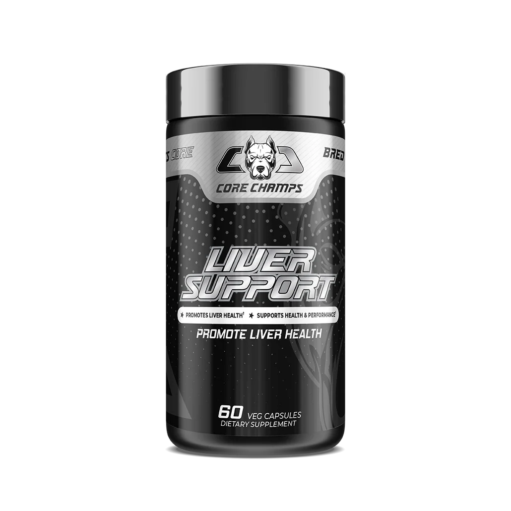 CORE CHAMPS LIVER SUPPORT Milk Thistle , Betaine , Turmeric , Selenium 60 Veg Caps - By Kai Greene