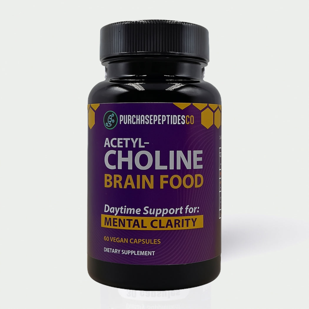Purchasepeptideseco Acetyl Choline Mental Brain Food 60 Caps