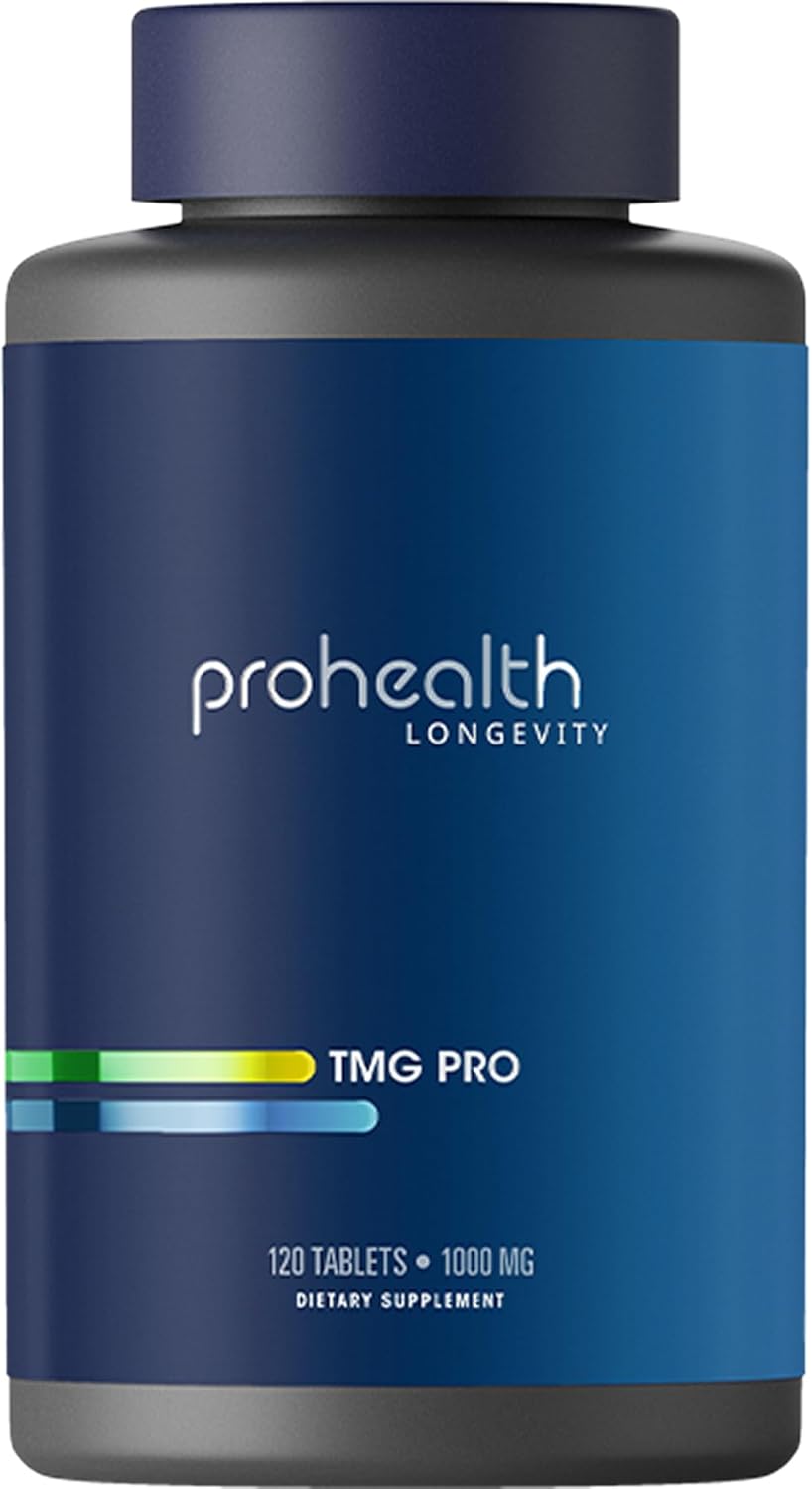 ProHealth TMG Pro 1000mg Trimethylglycine Betaine Heart Health Liver Detox 120 Tablet