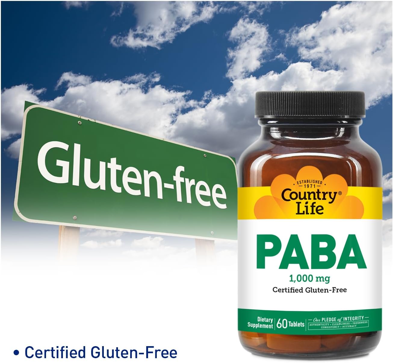Country Life PABA 1,000 mg 60 Tablet