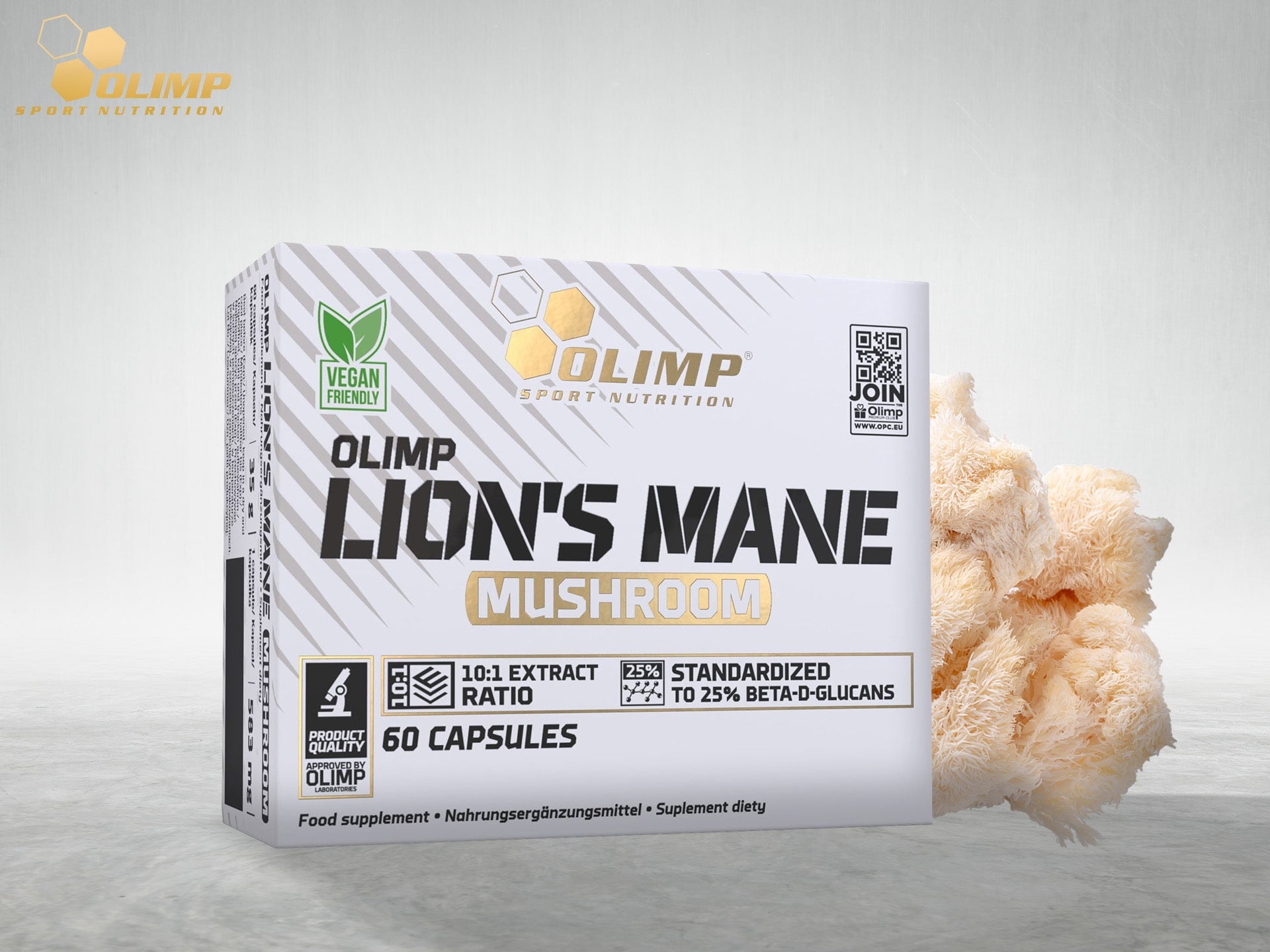 OLIMP Lion's Mane Mushroom Aslan yelesi mantarı 500 mg  60caps