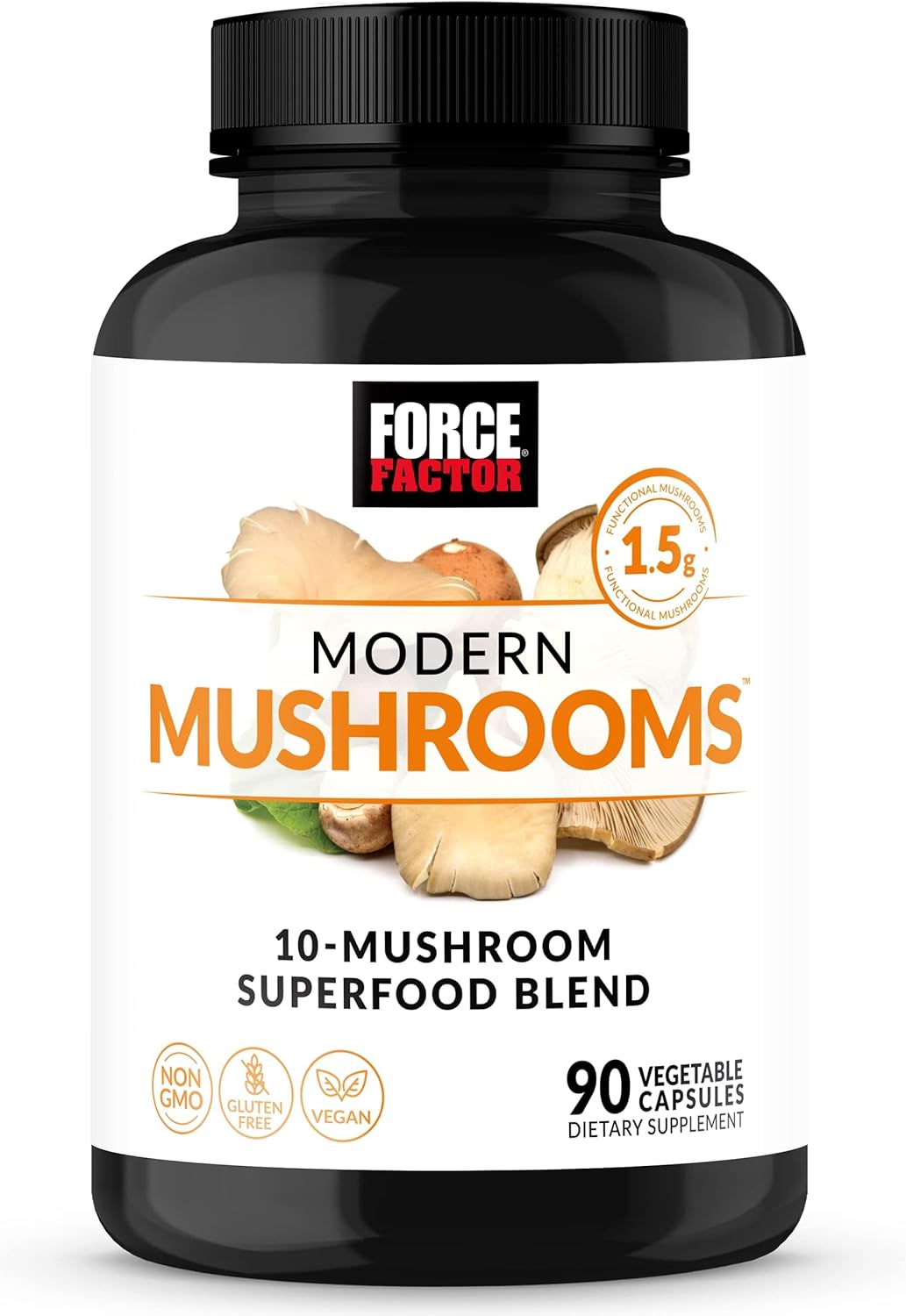Force Factor Modern Mushrooms Lions Mane Turkey Tail Immunity Cognitive Digestion 90 Vege