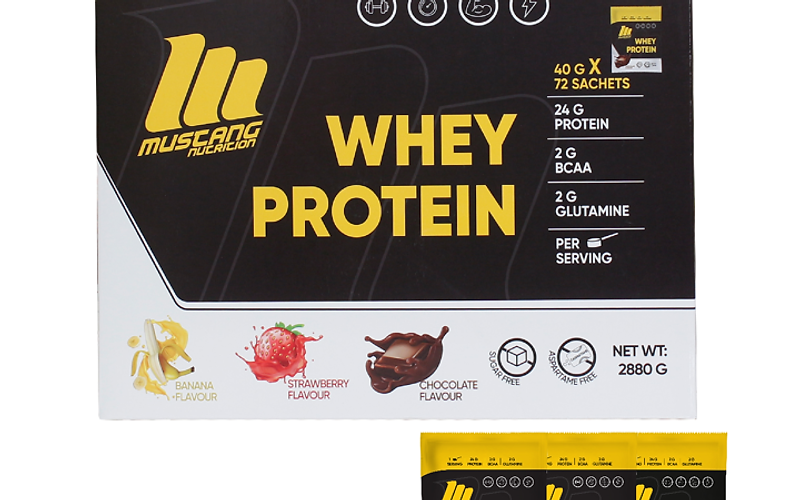 Mustang Nutrition Whey Protein 72 Saşe 2880 Gr