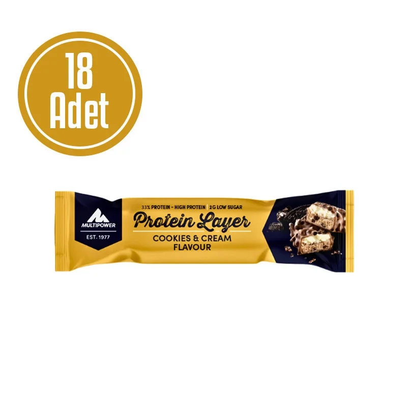 Multipower Protein Layer 50 Gr 18 Adet Kurabiye
