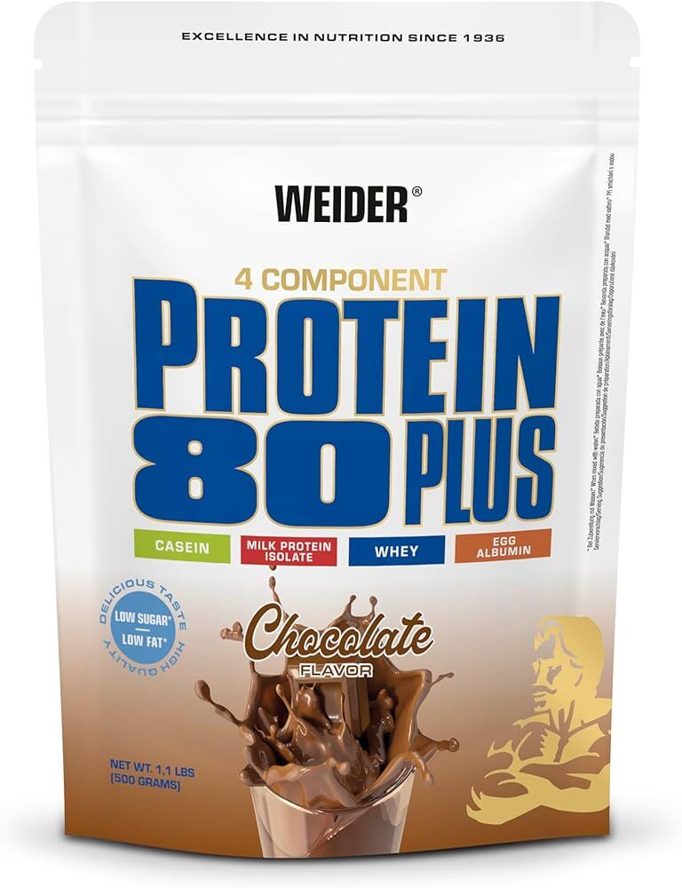 Weider 80 Plus Casein + İsolate + Whey + Egg (Yumurta) Komplex Protein 500 Gram