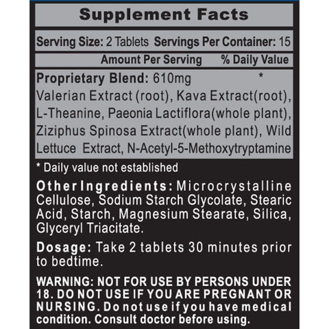 Hitech Sleep Rx Valerian + Kava kava + Nac 30 Tablet