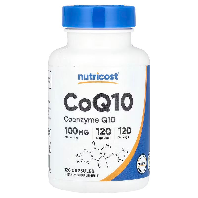 Nutricost CoQ10 Coenzyme Q10 Ubiquinone 100 mg 120 Capsules