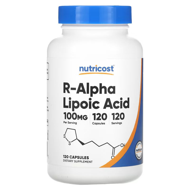 Nutricost R-Alpha Lipoic Acid Antioxidants 100 mg  120 Capsules