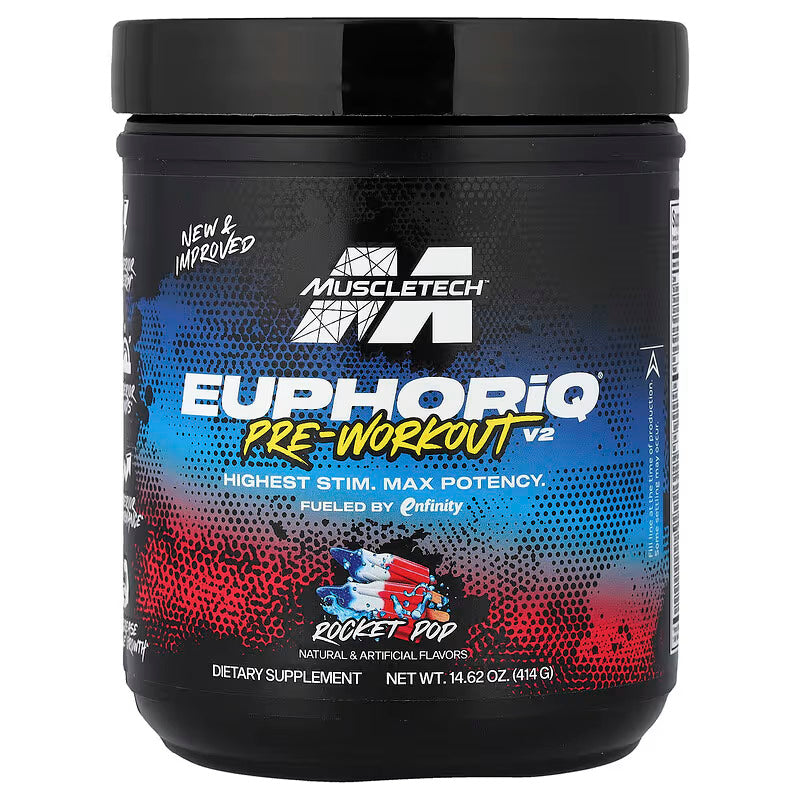 MuscleTech EuphoriQ PreWorkout V2 Rocket Pop 414 g