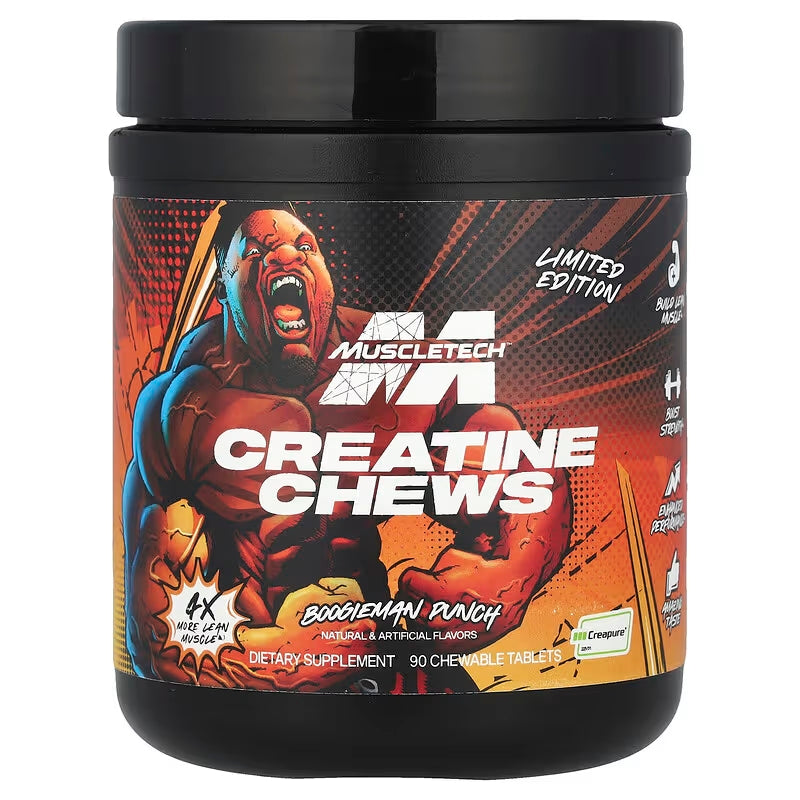 MuscleTech Limited Edition Creatine Chews Boogieman Punch 90 Chewable Tablets