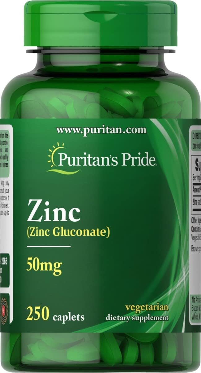 Puritans Pride Zinc Gluconate 50 Mg 250 Tablet