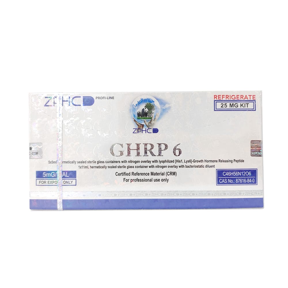 Zphc GHRP-6 25 mg 5 vials × 5 mg
