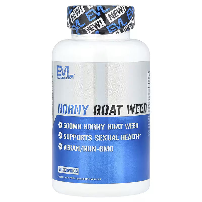 EVLution Nutrition Horny Goat Weed 500 mg 60 Veggie Capsules