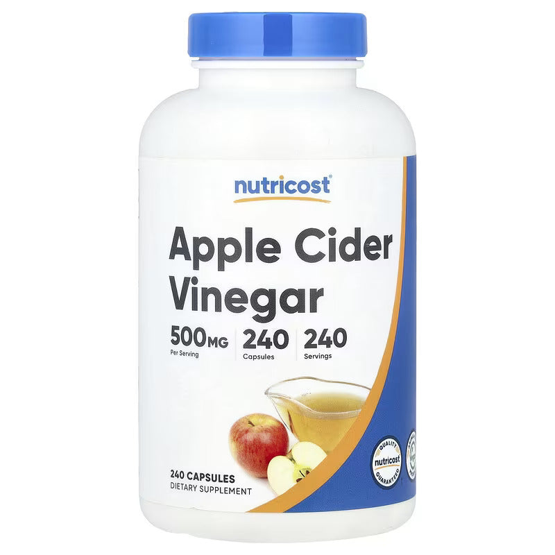 Nutricost Apple Cider Vinegar Weight Management 500 mg 240 Capsules