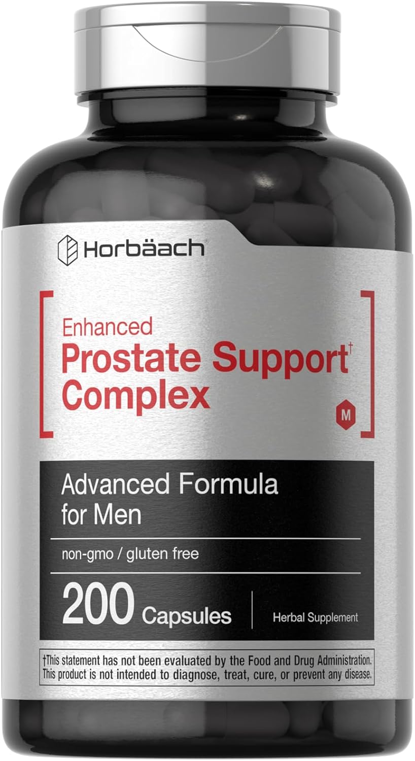 Horbaach Prostate Support for Men Saw Palmetto, Pygeum, Stinging Nettle 200 Cap