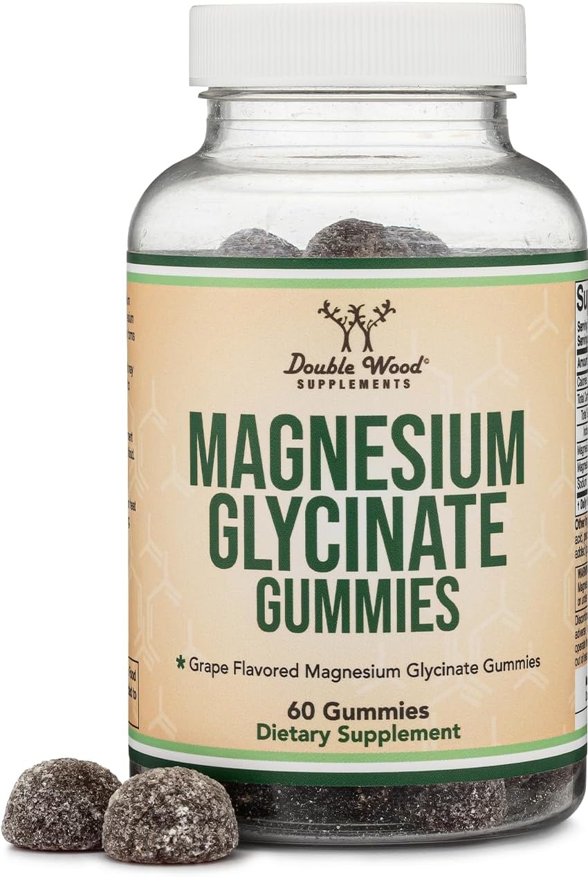 Double Wood High Magnesium Glycinate 400mg 60 Gummies