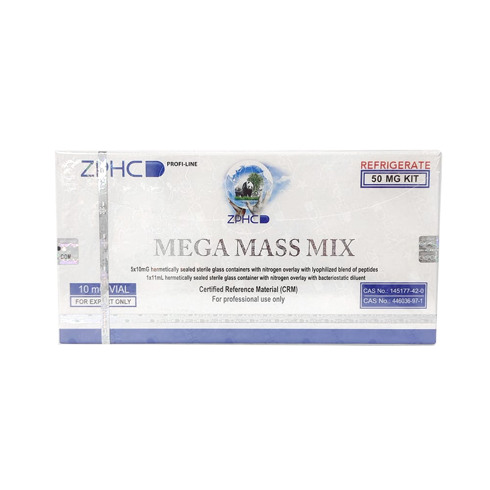 Zphc Mega Mass Mix GHRP-6 5 mg CJC-1295 5 mg 50 mg 5 vials × 10 mg
