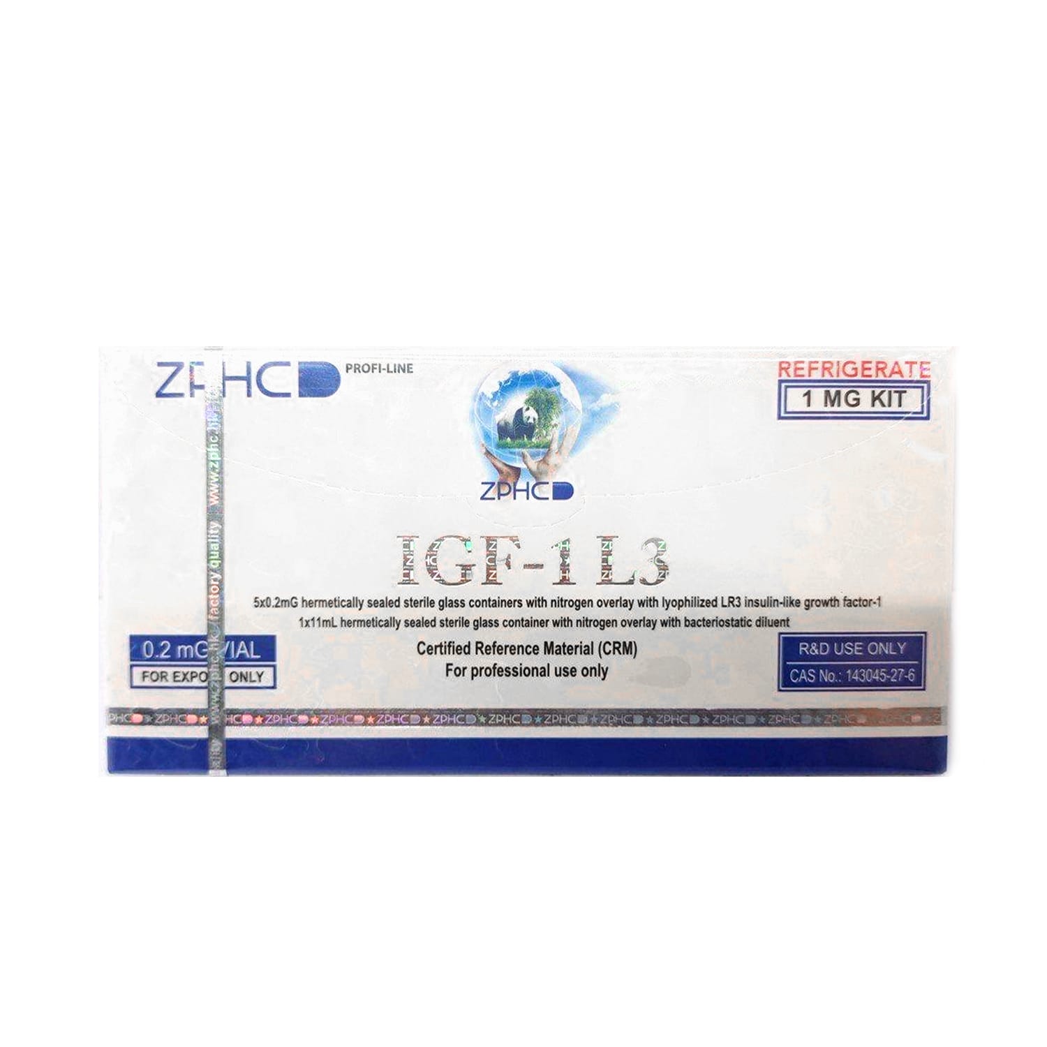Zphc IGF-1 LR3 ZPHC — 1 mg 5 vials × 0.2 mg
