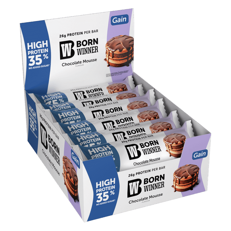 Born Winner Gain Protein Bar – Chocolate Mousse 12X