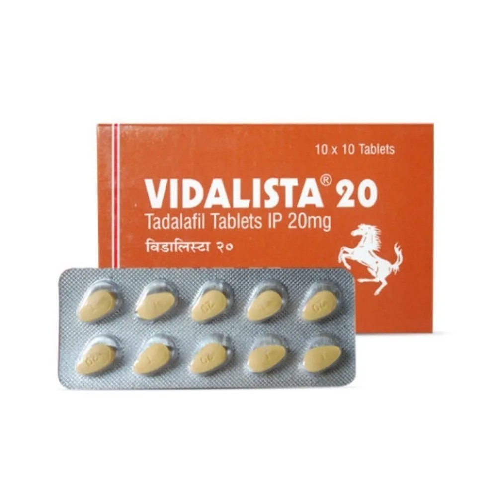 Vidalista 20 Mg Tadalafil 10x10 100 Tablet