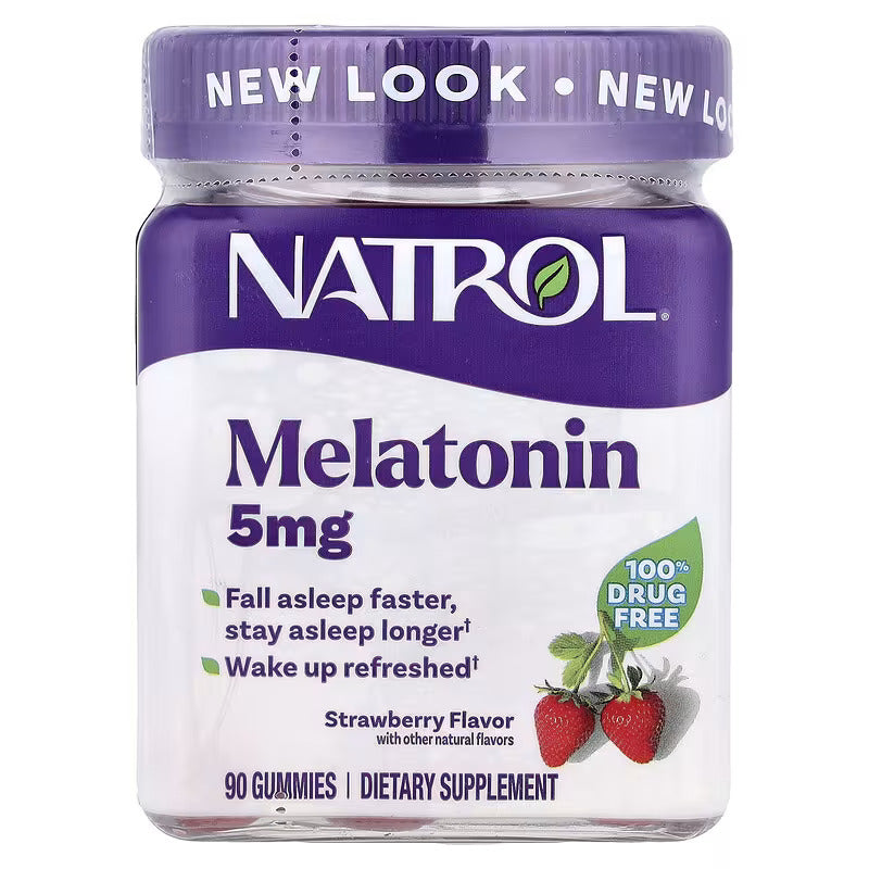 Natrol Melatonin Gummies Strawberry 5 mg 90 Gummies
