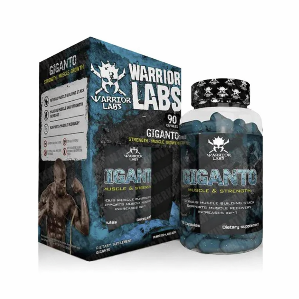 Warrior labs Giganto Mix - Mk677 , IGF1 , Nac , Milk Thistle Tudca 90 Caps