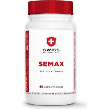 Swiss Pharmaceuticals Semax Peptide Formula  25 mg 60 Caps