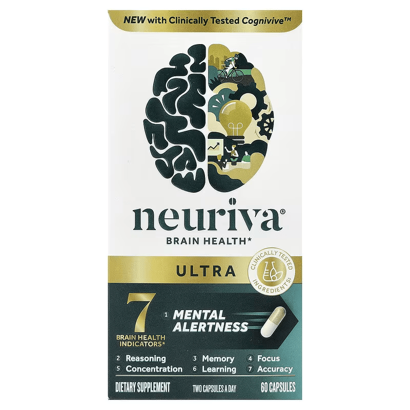 NEURIVA Ultra Brain Brain & Cognitive Focus & Memory 60 Cap