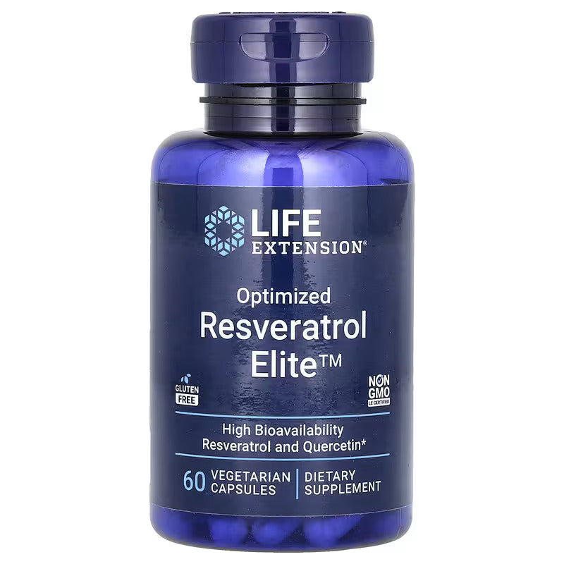 Life Extension Resveratrol Elite (Trans-Resveratrol & Quercetin) 60 Kapsül
