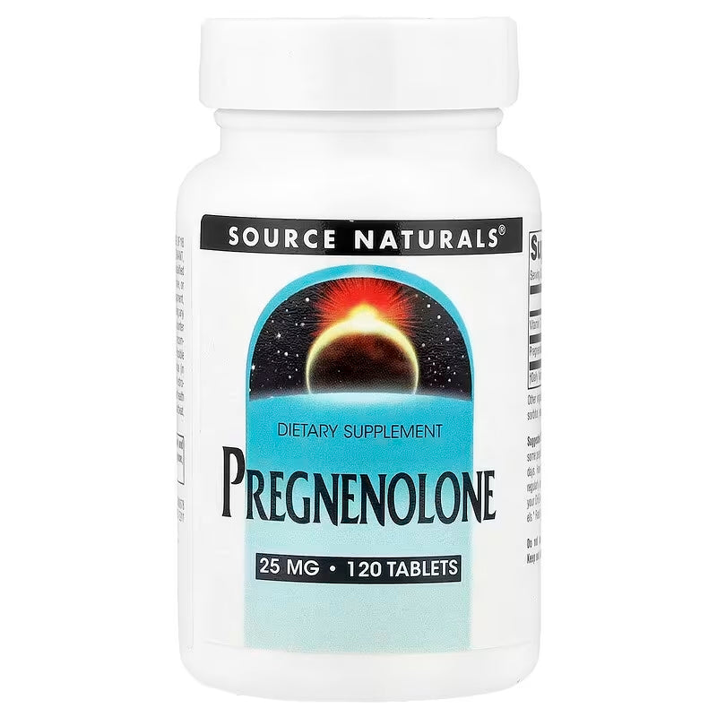 Source Naturals Pregnenolone Brain & Cognitive 25 mg 120 Tablet