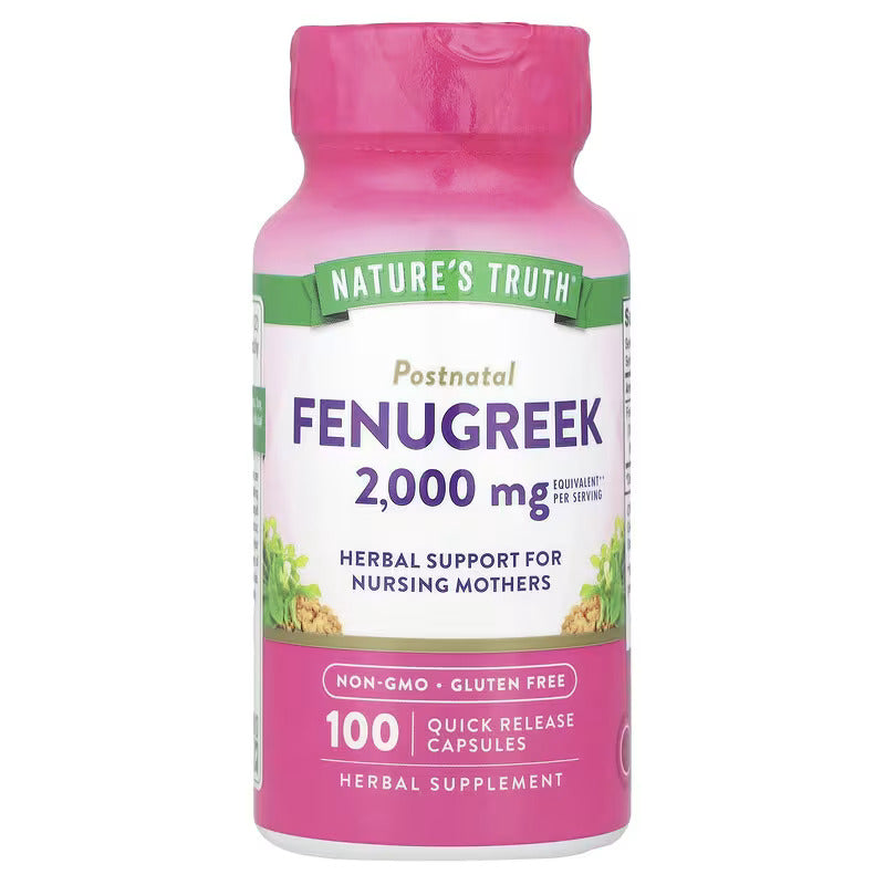 Nature's Truth Fenugreek Çemen Otu 1,000 mg 100 Quick Release Caps