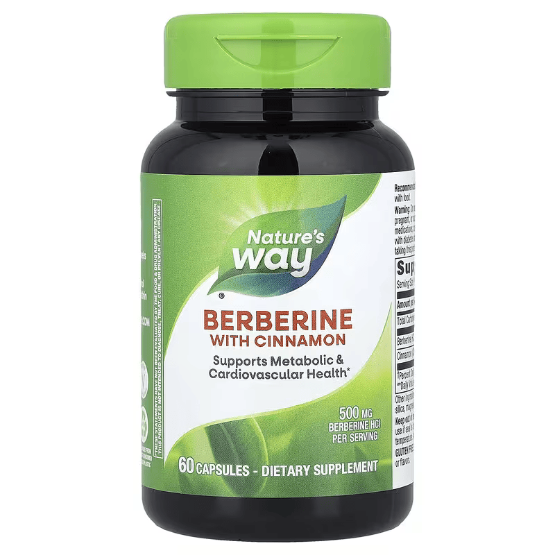Nature's Way Berberine Hcl With Cinnamon Weight Management 60 Caps