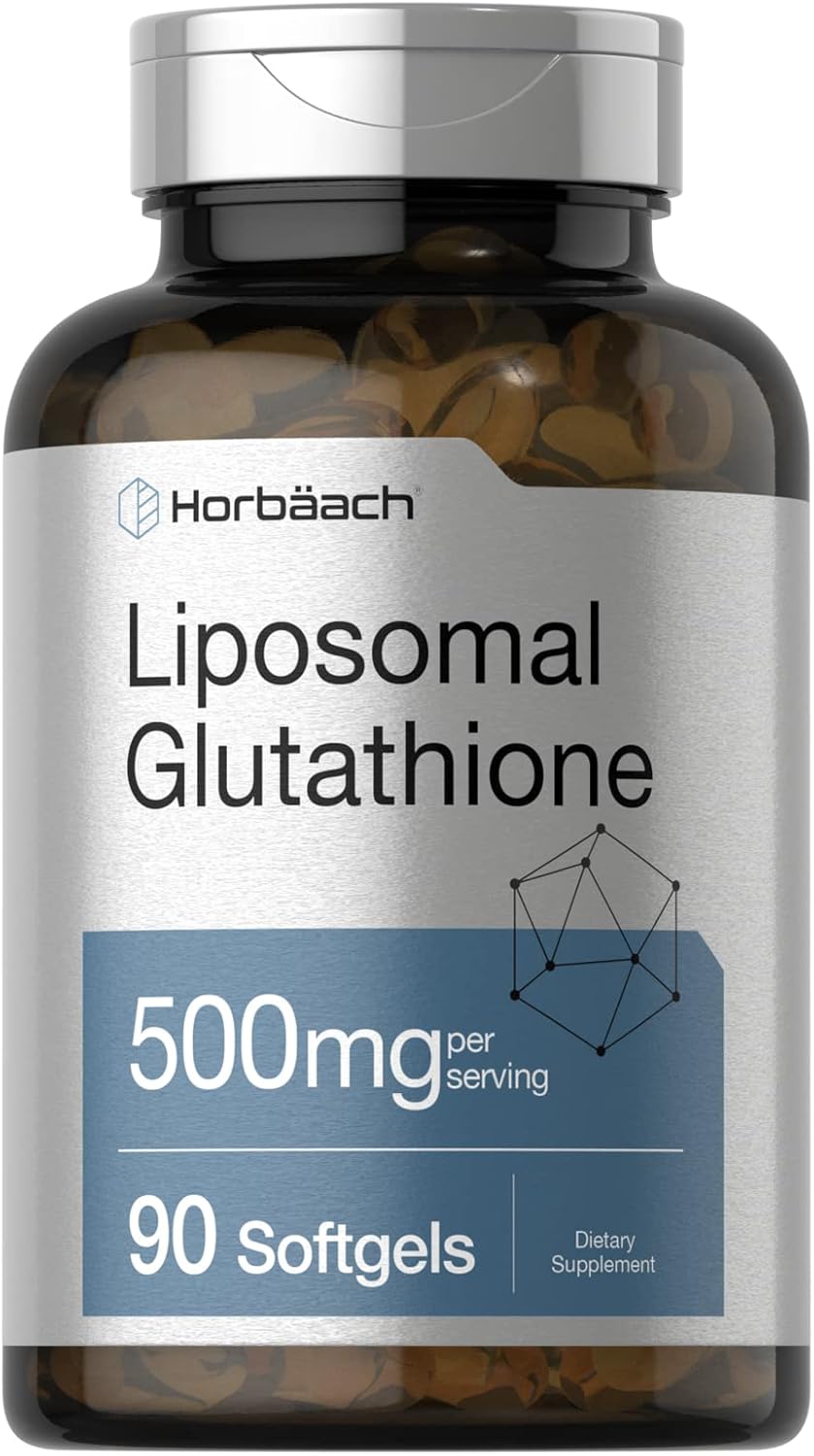 Horbaach Glutathione 500mg per serving 90 Liposomal Softgels