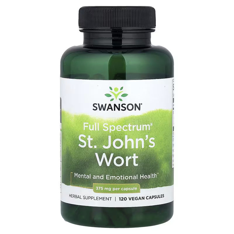 Swanson Full Spectrum St. John's Wort Mental and Emotional Health 375 mg 120 Vegan Caps
