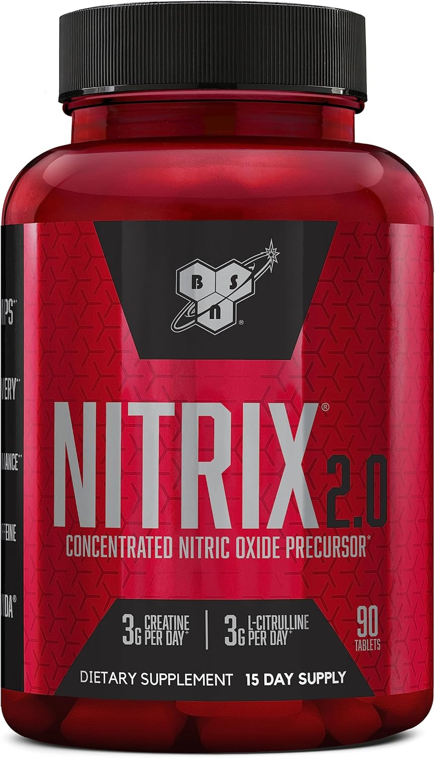 BSN NITRIX 2.0 Creatine Citrulline Resveratrol Muscle Recovery 90 Tablet