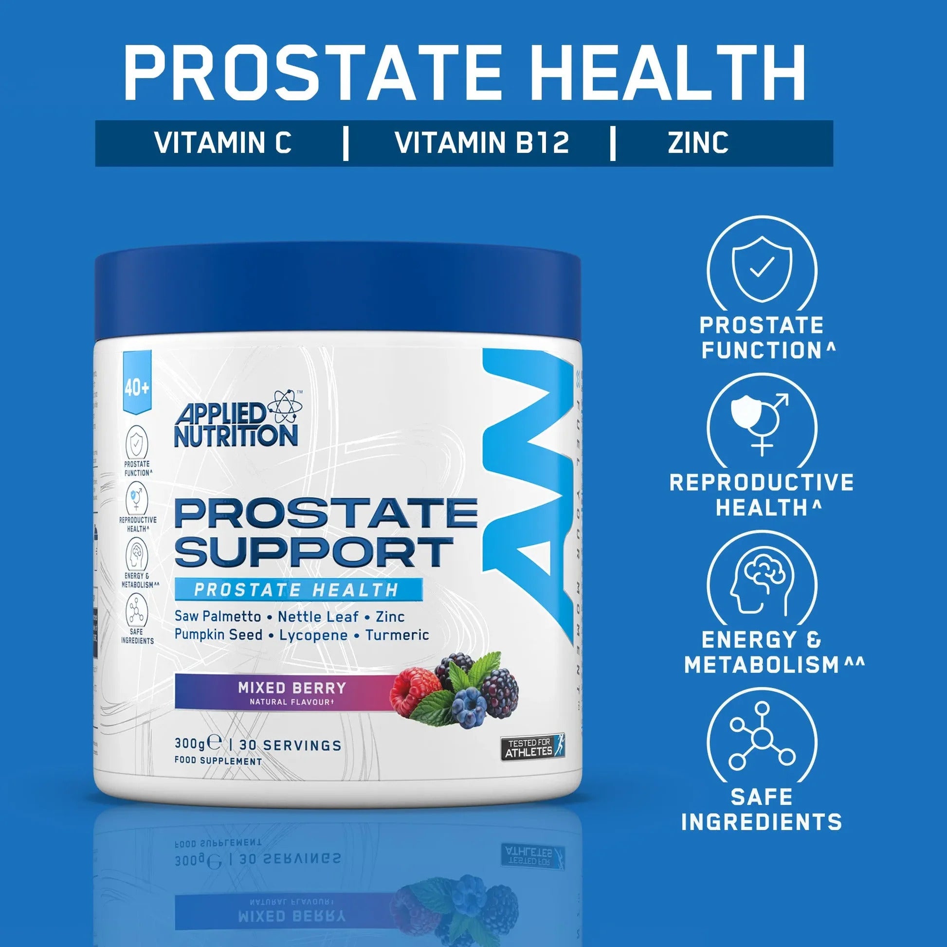 Applied Nutrition Prostate Support Pumpkin seed , Saw palmetto , Niacin 300 g 30 Servis