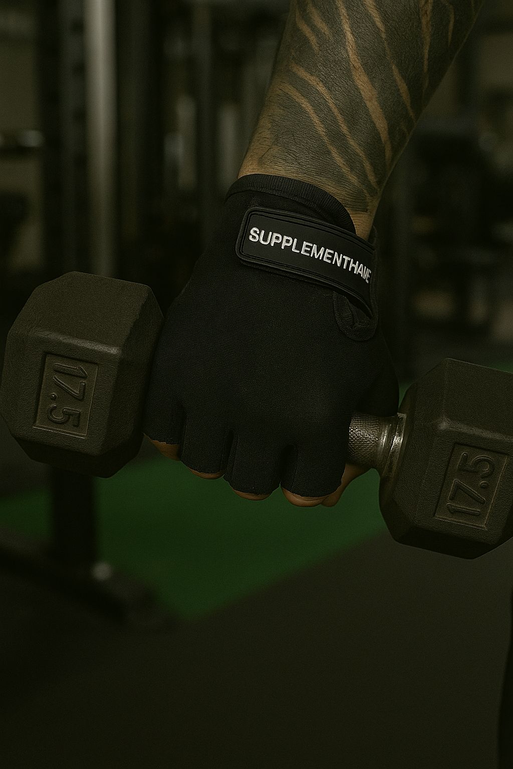 Supplementhane Fitness Ağırlık Body Sporcu Deri Eldiven - Siyah / M - L - XL