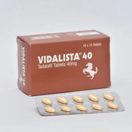 Vidalista 40 Mg Tadalafil 100 Tablet