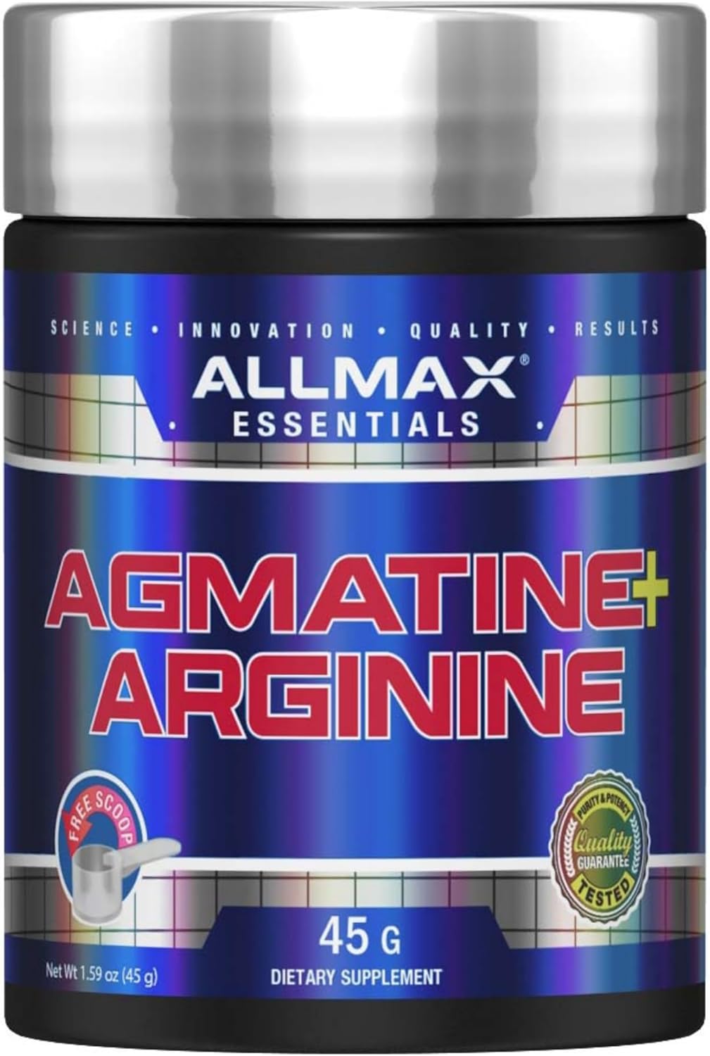 ALLMAX Nutrition Agmatine Sulfate Arginine Hcl Powder 34g