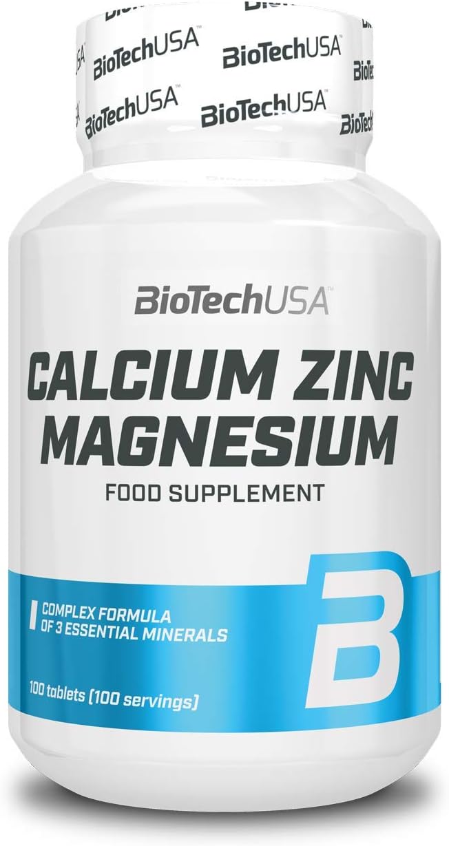 BioTech USA Calcium Zinc Magnesium Mineral Complex 100 Tablet